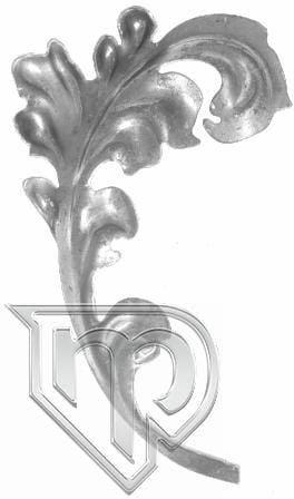 LIŚĆ Z BLACHY P 51.126 H230XL135/2