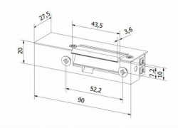 Komplet elektrozaczepu i kasety 65.161