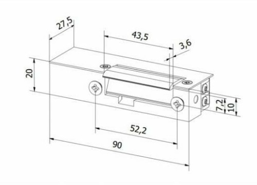 Komplet elektrozaczepu i kasety 65.161