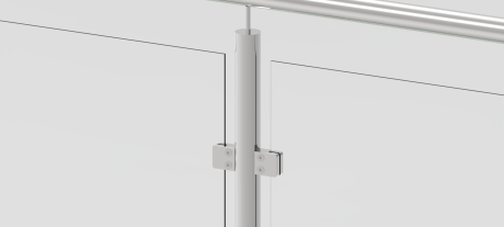 Przejdź do produktu Uchwyt szkła 45x45 dla rury fi 50,8