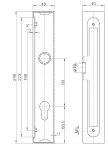 Komplet zamka i kasety 65.155.01