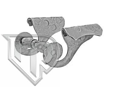 KLAMKA KOMPLET 63.004 H135XL75