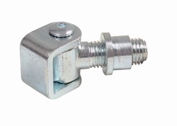 Stalowy zawias regulowany M16 ocynkowany do bram i furtek 36x80 mm