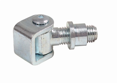 Stalowy zawias regulowany M16 ocynkowany do bram i furtek 36x80 mm