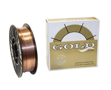 Przejdź do produktu Drut spawalniczy G3Si1 GOLD 0,8 mm 5 kg do spawania MAG