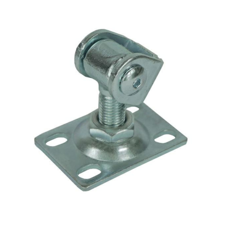 Przejdź do produktu Zawias regulowany M16 z szyldem prostokątnym 78x55 mm do bram