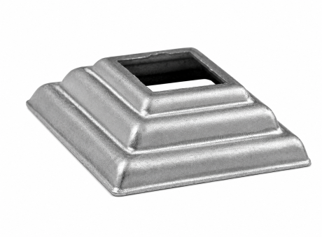 Przejdź do produktu Maskownica stalowa otworowana 98x98 mm, otwór 60x60 mm 