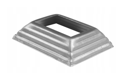 Przejdź do produktu Maskownica stalowa otworowana 85x75 mm, otwór 40x30 mm