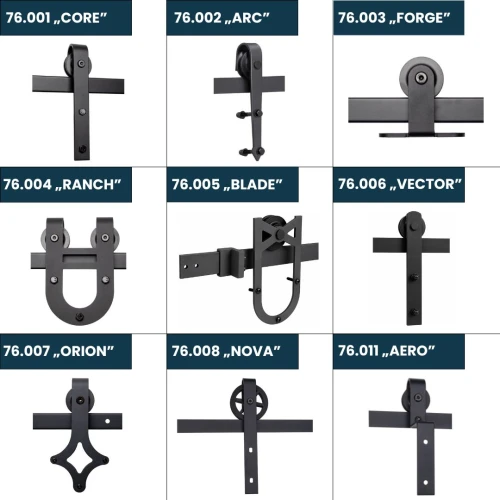 System drzwi przesuwnych typu BARN DOOR-  ORION 2M 76.007