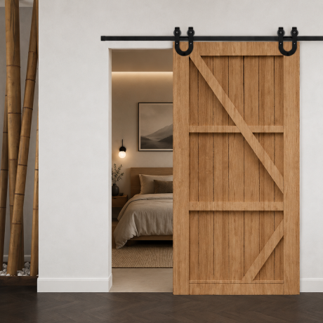 Przejdź do produktu System drzwi przesuwnych typu BARN DOOR-  RANCH 2M 76.004