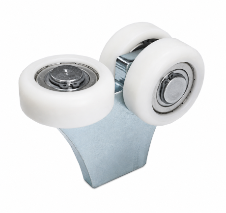 Przejdź do produktu Wózek jezdny 3-rolkowy do bram przesuwnych 80x80 mm – rolki z tworzywa 