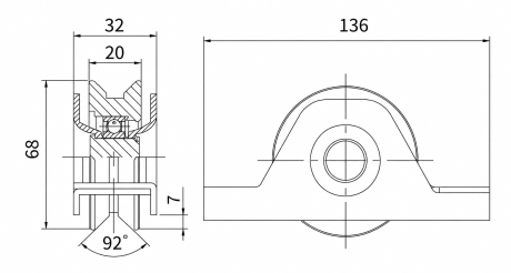 Przejdź do produktu ROLKA TYPU T 60.104.04 FI 70X22