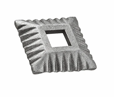 Przejdź do produktu Maskownica otworowana stalowa 80x80 mm, h 18 mm, otwór 30,5x30,5 mm